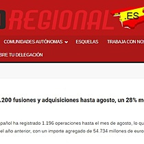 Espaa registra casi 1.200 fusiones y adquisiciones hasta agosto, un 28% menos